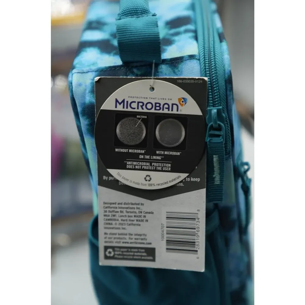 Clear Back-to-School Bundle | Tan Transparent Backpack +‎ Blue Fulton Lunchbox